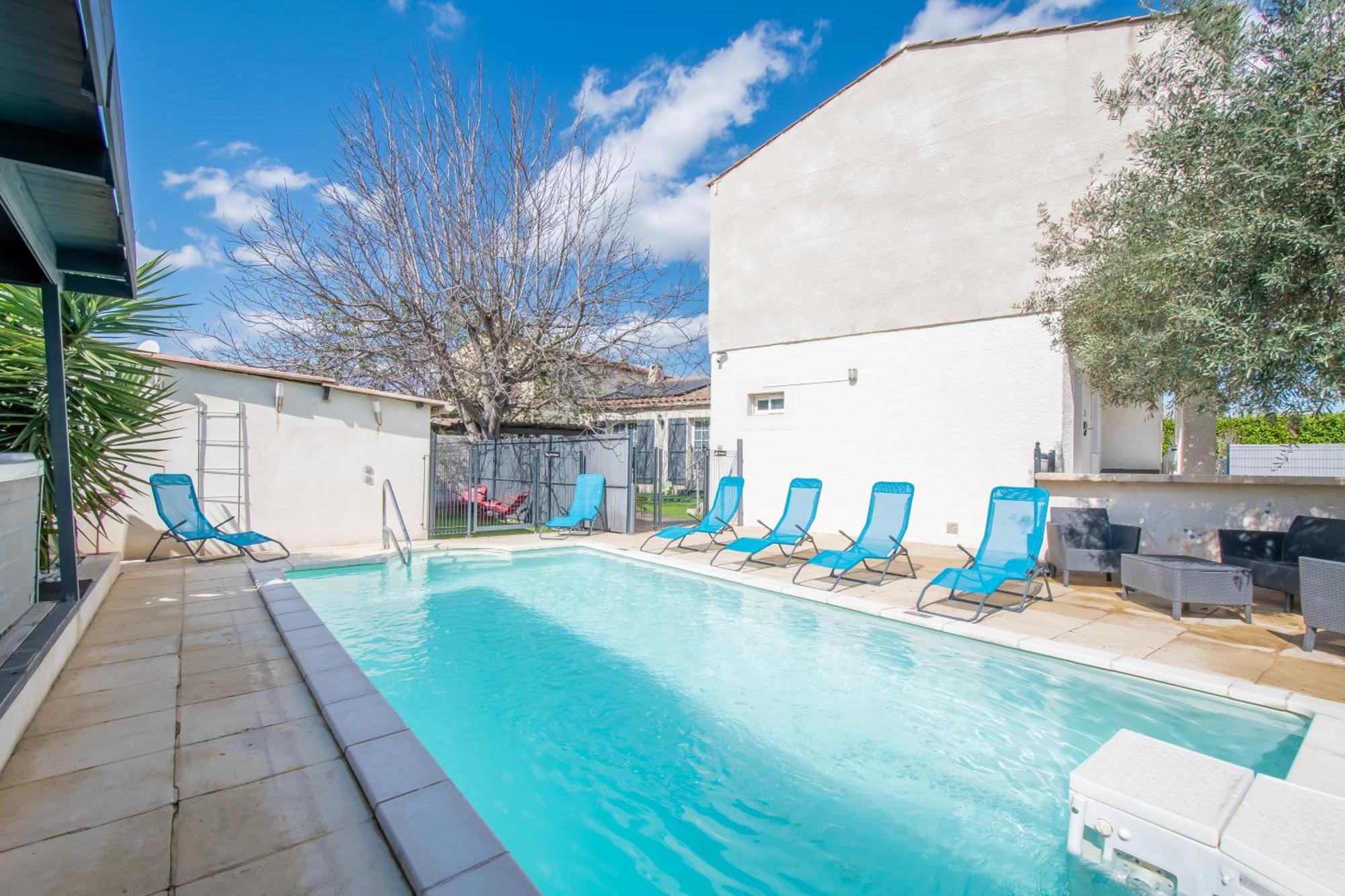 Guesthouse La Costiere - Logements Independants - Espace Piscine Jacuzzi Lunel  Eksteriør bilde