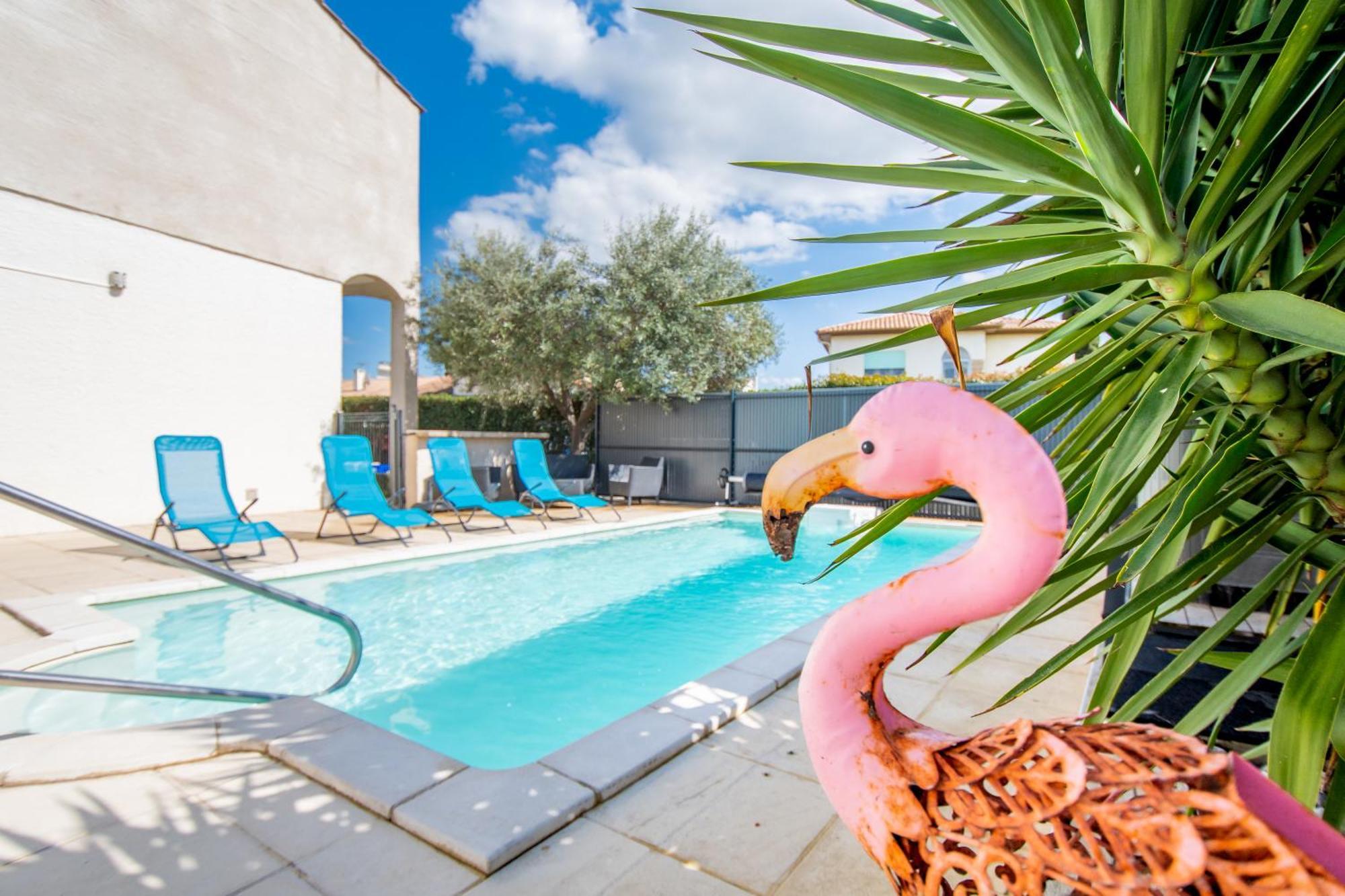 Guesthouse La Costiere - Logements Independants - Espace Piscine Jacuzzi Lunel  Eksteriør bilde